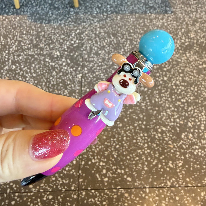 Wholesale Cartoon Dog Spinning Pen Cute Rotating Ballpoint for Office Desk Decor