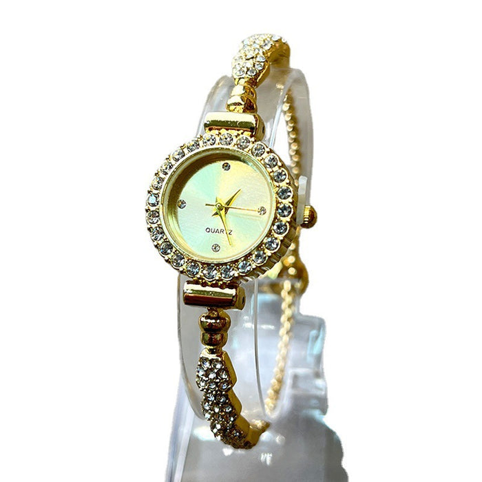 Wholesale bracelet watch ladies quartz watch fashion alloy diamond snake watch