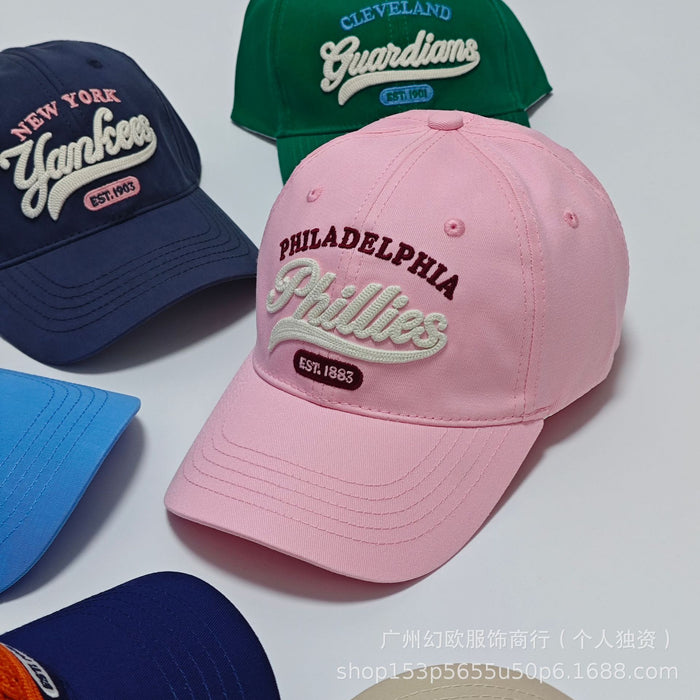 Wholesale Embroidered baseball sunshade hat with letters
