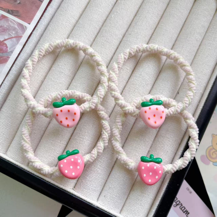 Wholesale Cute Strawberry Hair Rope All-match Headwear Rubber Band Hair Accessories