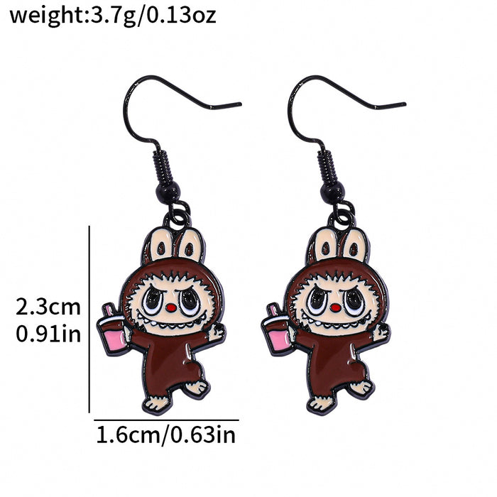 Wholesale Personality Peripheral Cartoon Oil Drop Earrings Creative Accessories