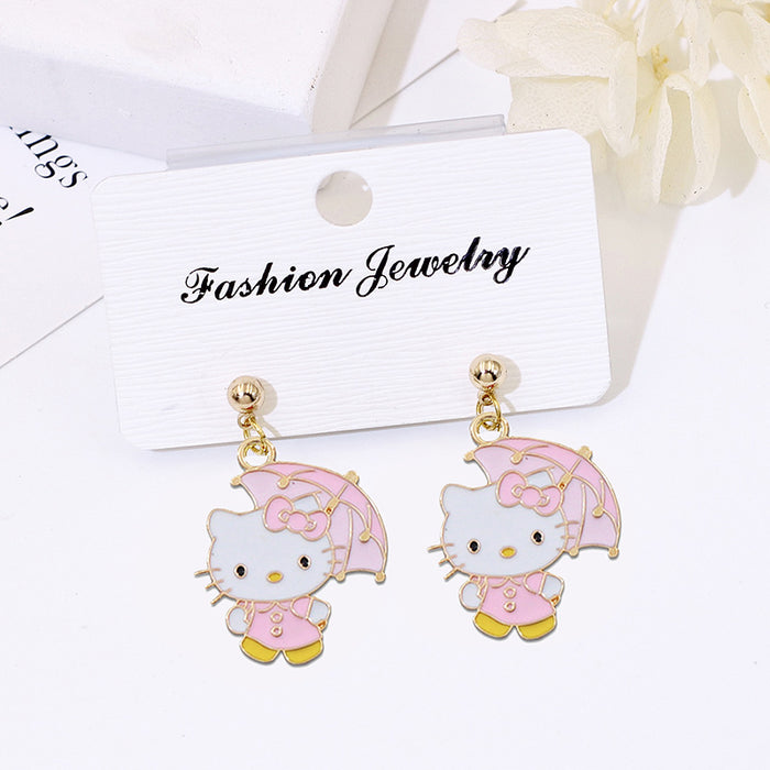 Wholesale S925 Silver Cartoon Earrings Flower Design Fashion Accessory Gift MOQ≥2