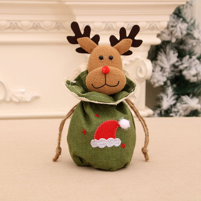 Wholesale Christmas Apple Bag, Handbag, Christmas Eve Gift Bag, Kidsren' s Small Gift Bag, Christmas Apple Bag