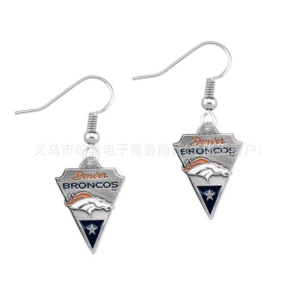 Wholesale Rugby team logo earrings