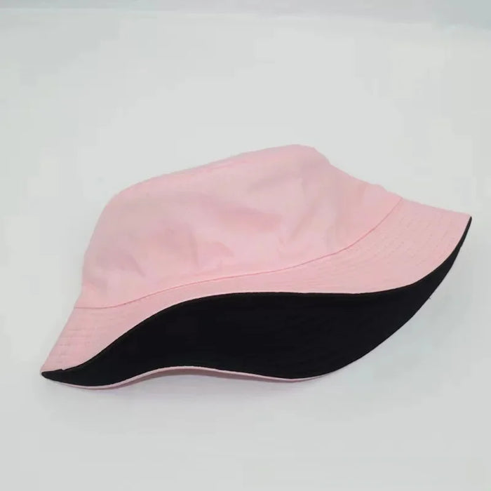 Wholesale Solid color double-sided fisherman hat versatile casual sunshade and sun protection basin hat