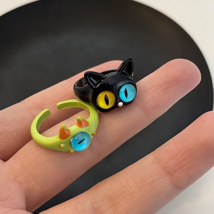 Wholesale Funny ring, niche design, cartoon personality