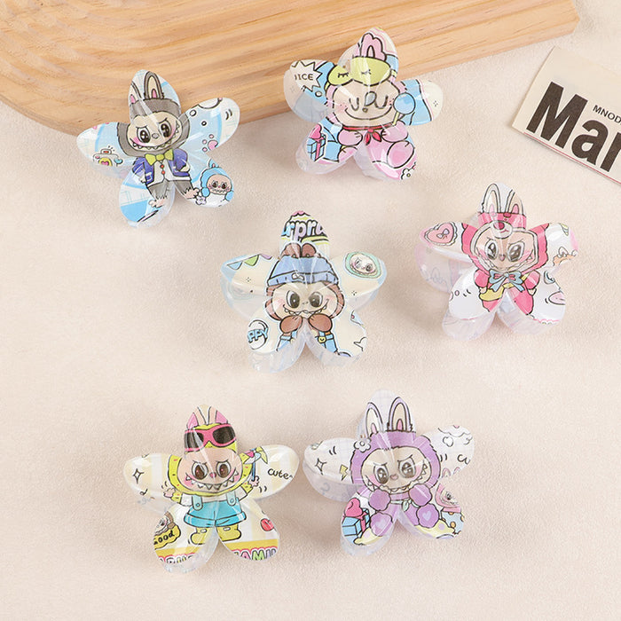 Wholesale Creative Frangipani UV Printed Hair Clip