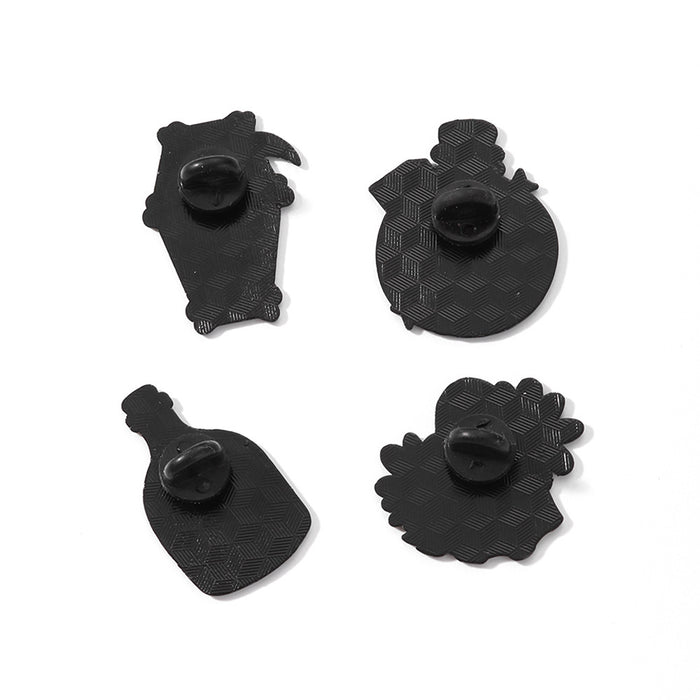 Wholesale  Badge Cute White Ghost Alloy Brooch Horror Night Holiday Party Clothes Decorations