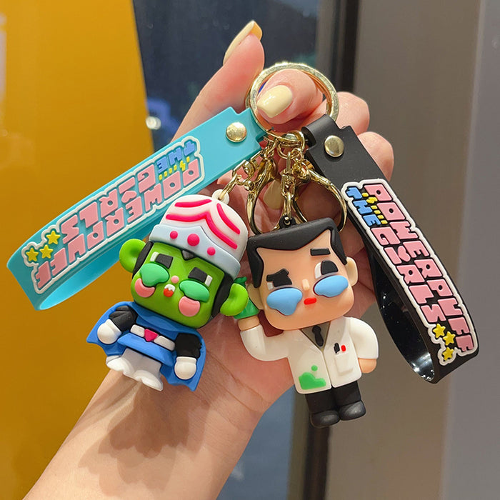 Wholesale  Cartoon Girl Bag Pendant Car Keychain Doll