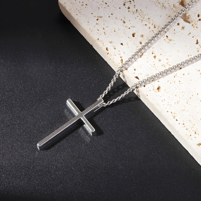 Wholesale Necklace accessories, street stainless steel full diamond cross collarbone chain wholesale