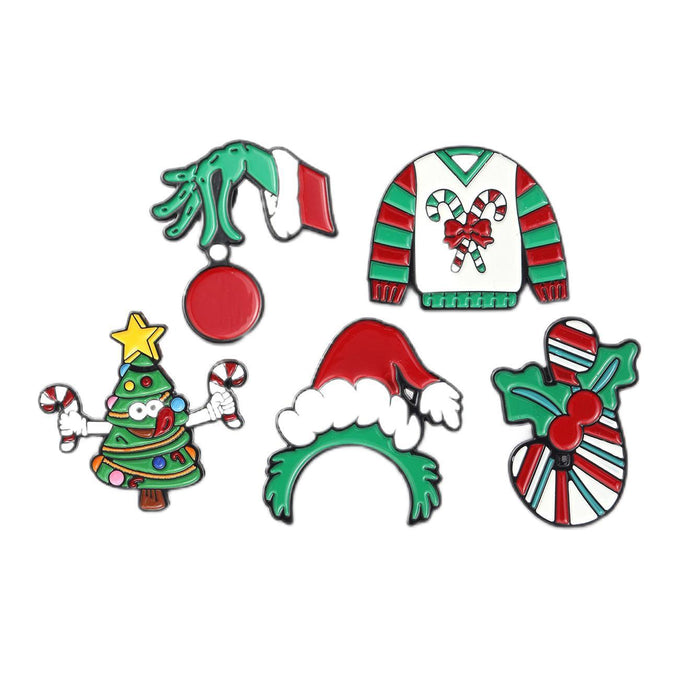 Wholesale Christmas Series Cartoon Brooch Christmas