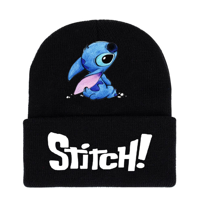 Wholesale Student Cartoon Print Knitted Hat Outdoor JDC-FH-JR001