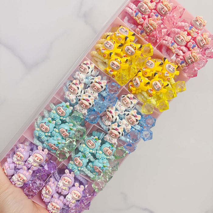 Wholesale Heart Rubber Band Cartoon Headwear Ponytail Hair Tie Hair Rope