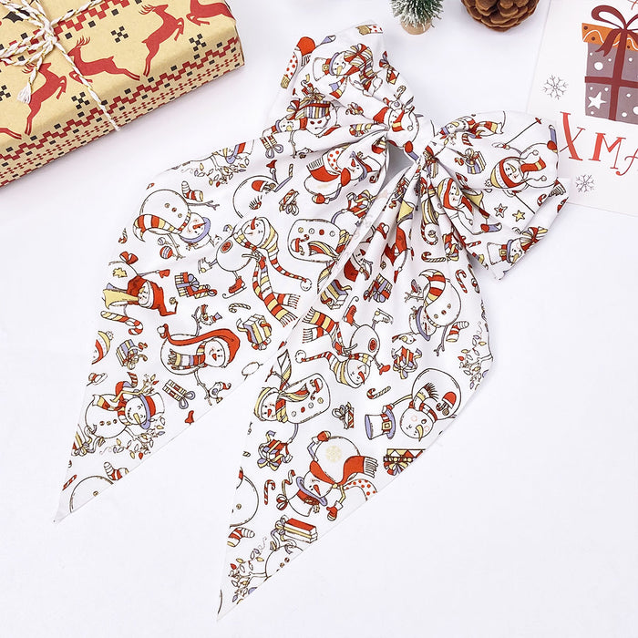 Wholesale Colorful print  Christmas headwear Hair Clips