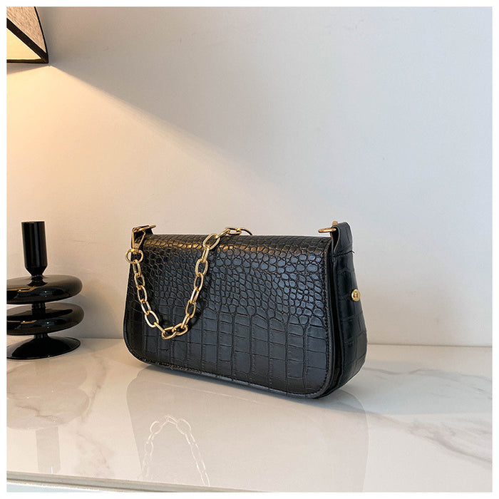 Wholesale Crocodile Pattern Chain Shoulder Underarm Small Bag Women JDC-SD-HT005