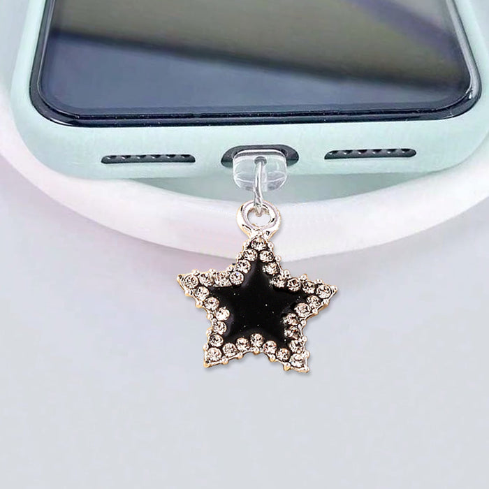 Wholesale Diamond-encrusted five-pointed star pendant Mobile Phone Stands