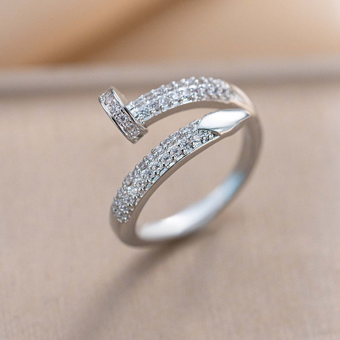 Wholesale Vintage Gold Plated Geometric Hollow Out Ring Adjustable Jewelry Accessory MOQ≥2