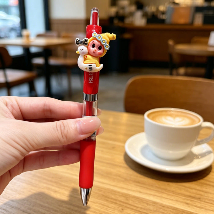 Wholesale Plastic Retractable Gel Pen with Star Pattern for Teachers and Students