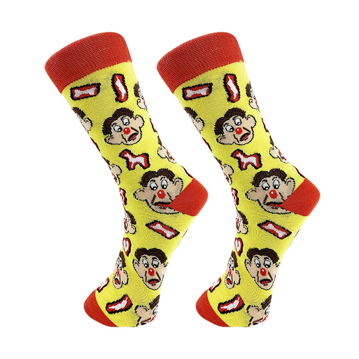 Wholesale Cartoon Letters Men's Mid-tube Socks JDC-SK-YiYan080