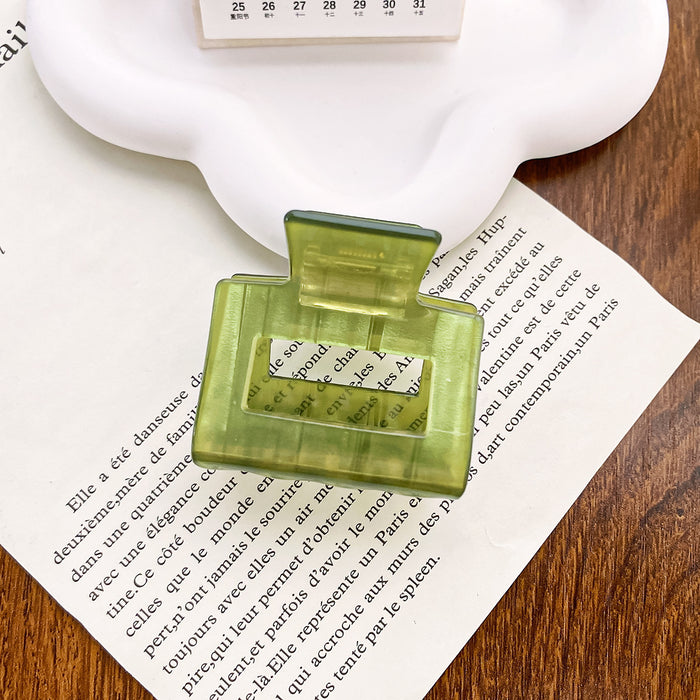 Wholesale Handmade Acetate Medium Hair Claw Square Design for Women Everyday Styling