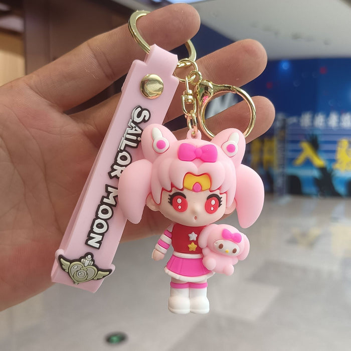 Wholesale Cartoon Silicone Doll Keychain JDC-KC-KuangK045