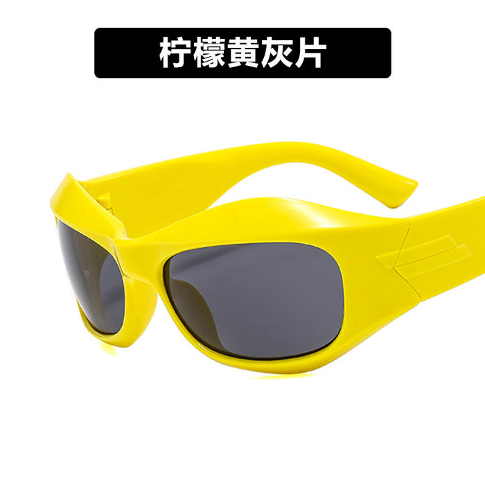 Wholesale Alien curved technology sunglasses trendy sunglasses sunglasses sunglasses