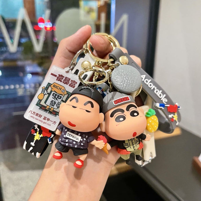 Wholesale  Key Chain Cartoon Car Key Pendant Men and Women Couple School Bag Hanging Ornaments