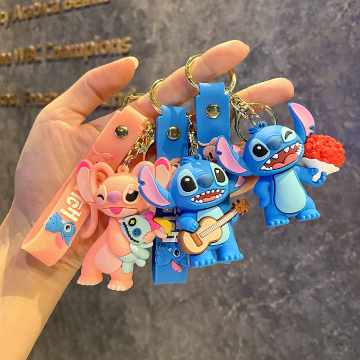 Wholesale Creative cartoon keychain, cute campus style keychain