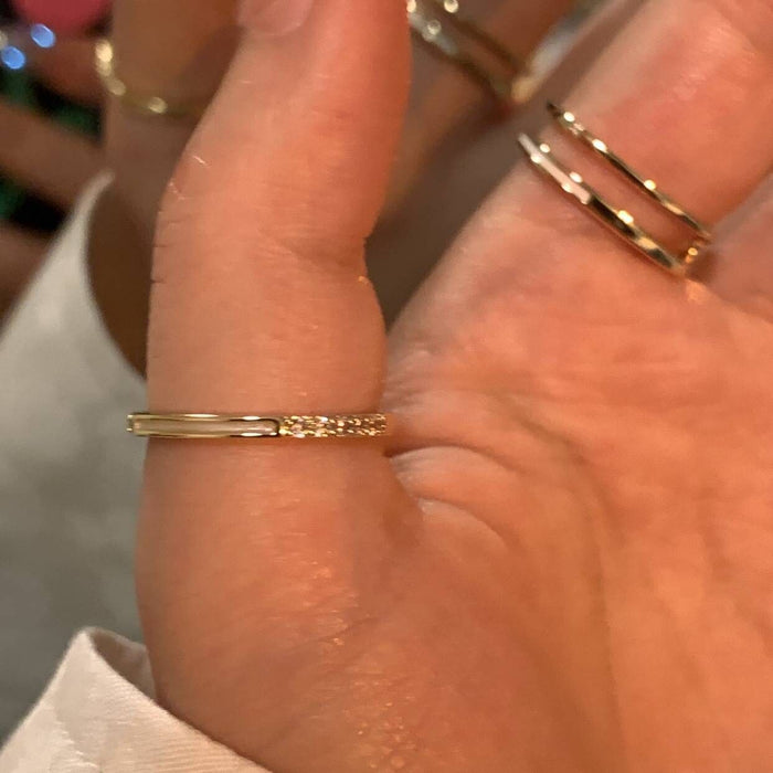 Wholesale High-grade plain ring female design ins niche light luxury simple all-match index finger ring fashion personalized ring