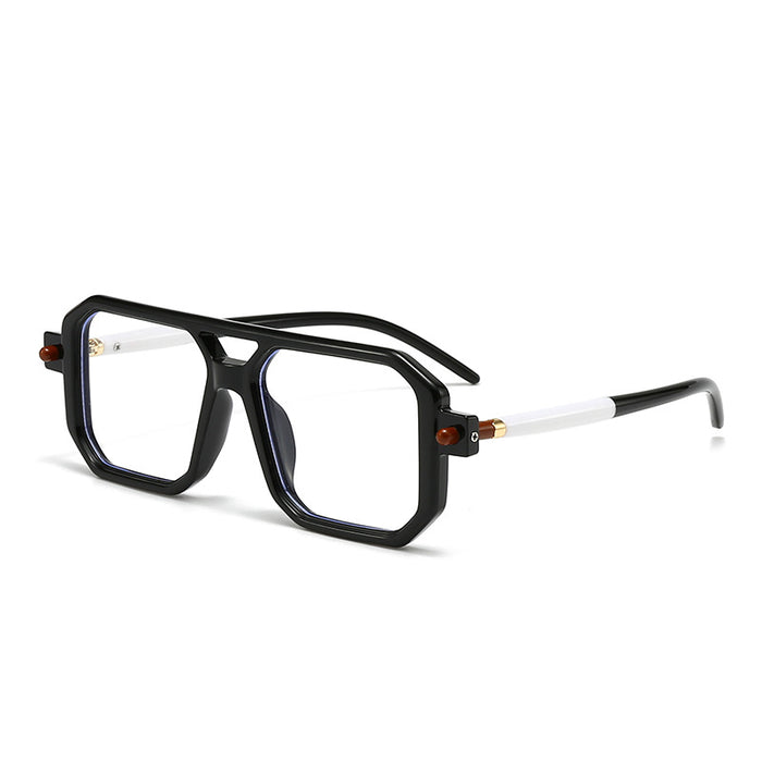 Wholesale square large frame sunglasses trendy double beam sunglasses