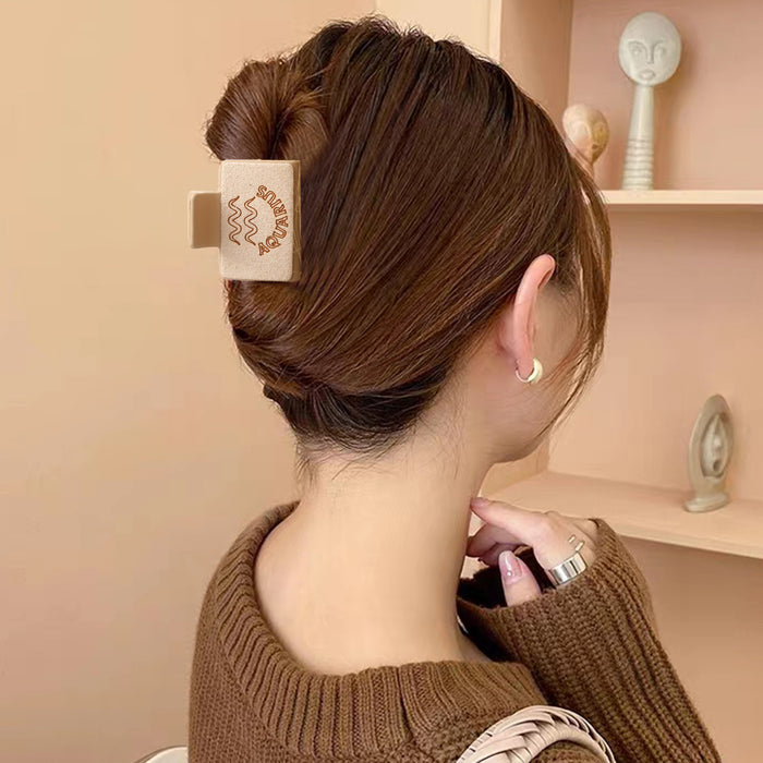 Wholesale Western Style Super Fiber Laser Carved Twelve Constellations Hairpin Distinctive Simple Head Shark Clip