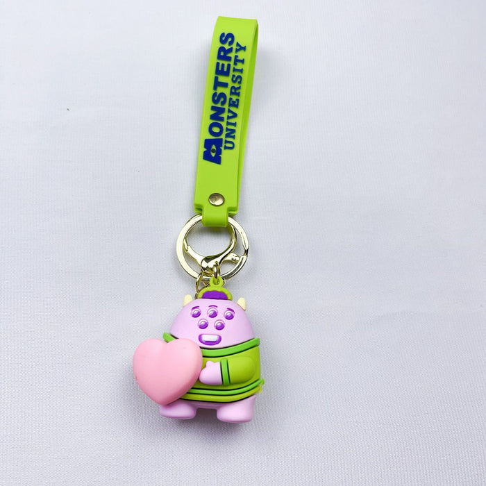 Wholesale Cartoon One-eyed Keychain Pendant Cute Keychain Silicone Doll Monsters University Series Pendant JDC-KC-YaEn004