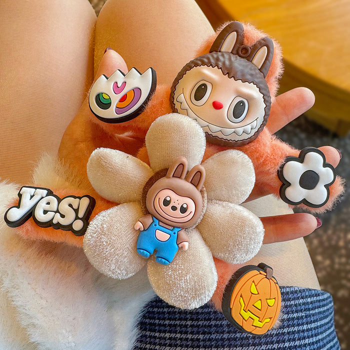 Wholesale Cartoon Doll Flower Gripper, Large Cute Shark Gripper Hair Clip, Hair Clip, Back of Head, Disc Hair, Headwear