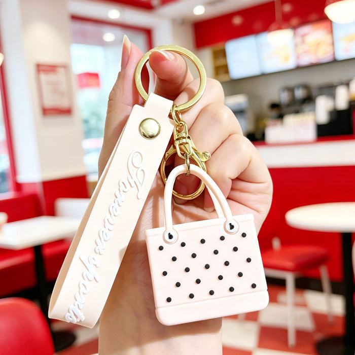 Wholesale Beach Bag Keychain Silicone PVC Fashion Accessory for BJD Doll Gift