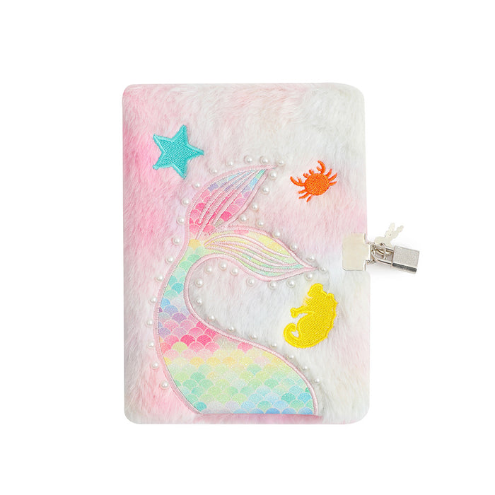 Wholesale Mermaid Tail Plush Notebook