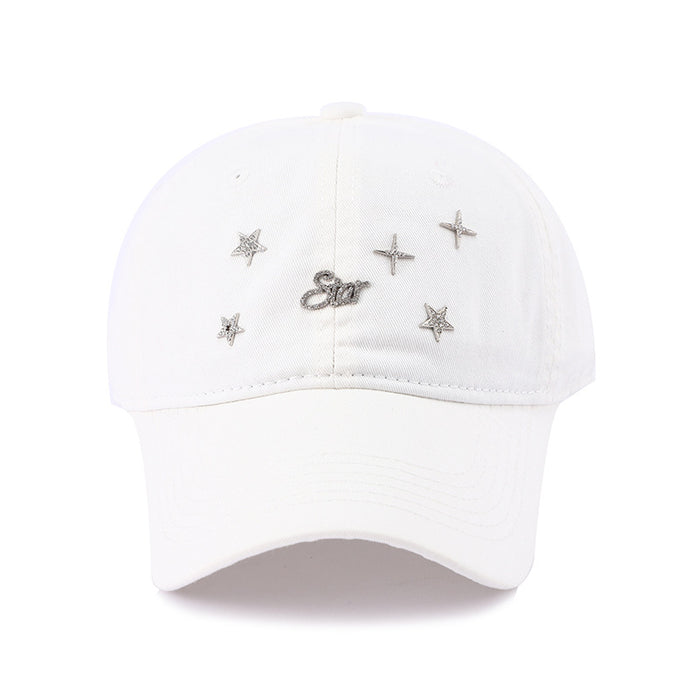 Wholesale New style Starry Sky Versatile Baseball Hat for Outdoor Travel, Sunshade and Sun Protection, Duck Tongue Hat