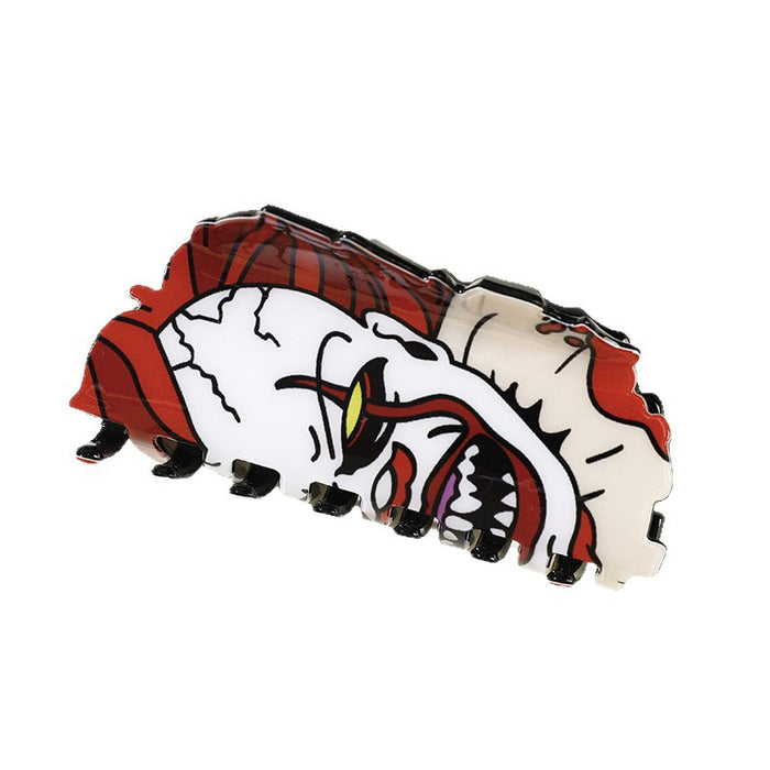Wholesale Sparkling Girl  Hairpin Funny Ghost Face Clip European and American Horror Dark Clown Shark Clip Hair Accessories