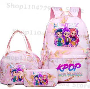 Wholesale KPOP Backpack,  Lunch Bag,  Pencil Case Set,  Student Anime Fashion School Bag,  Pencil Box,  Bento