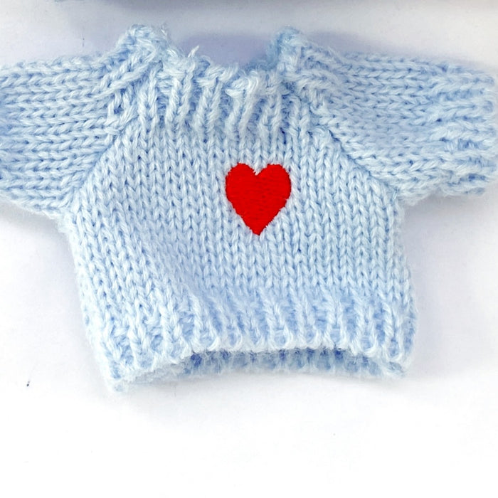 Wholesale Wear red heart sweater with letters and a hat,  a little bear knitted hat,  and a baby clothes