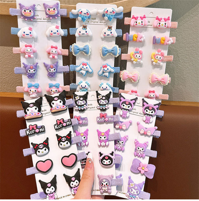 Wholesale Cartoon Children Hair Clips Style Soft Glue Hair Accessory Gift