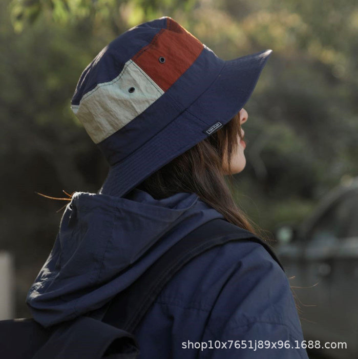 Wholesale Colorful border fisherman hat versatile casual camping, hiking, cycling, sun protection, sun shading hat