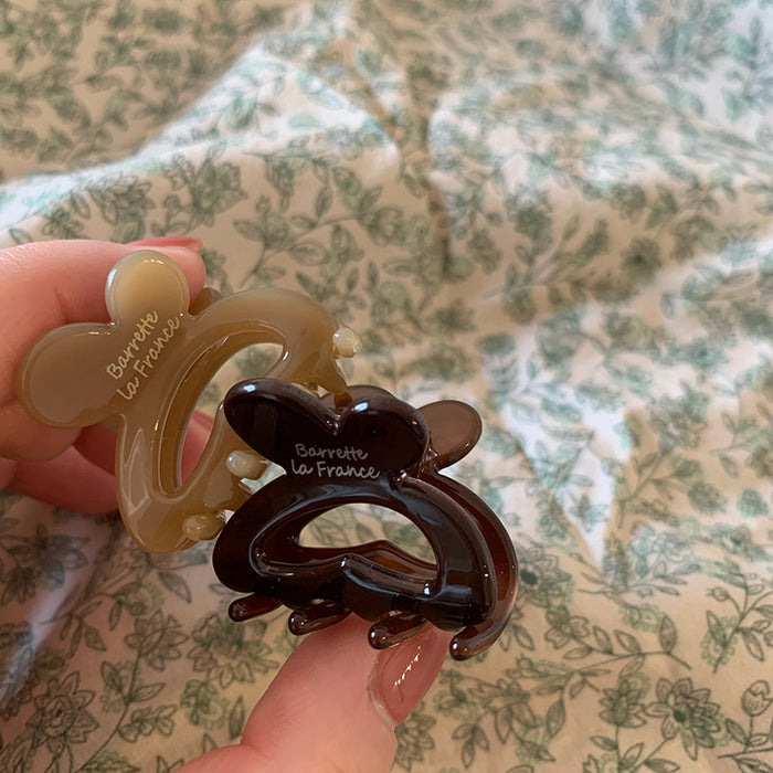 Wholesale Golden Label Rabbit Hairband Hair Grab Cute Small Grab Clip Hairclip Top Clip Side Clip