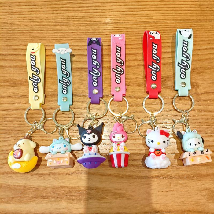 Wholesale Silicone Cartoon Doll Keychain JDC-KC-MingT108