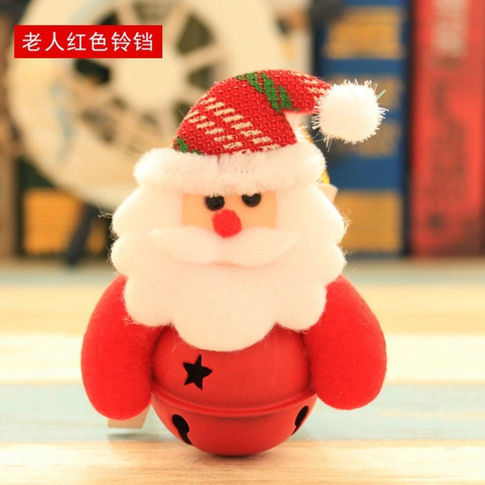 Wholesale Christmas decorations Christmas tree small pendant old man doll holding bells Christmas holiday decorations small gifts