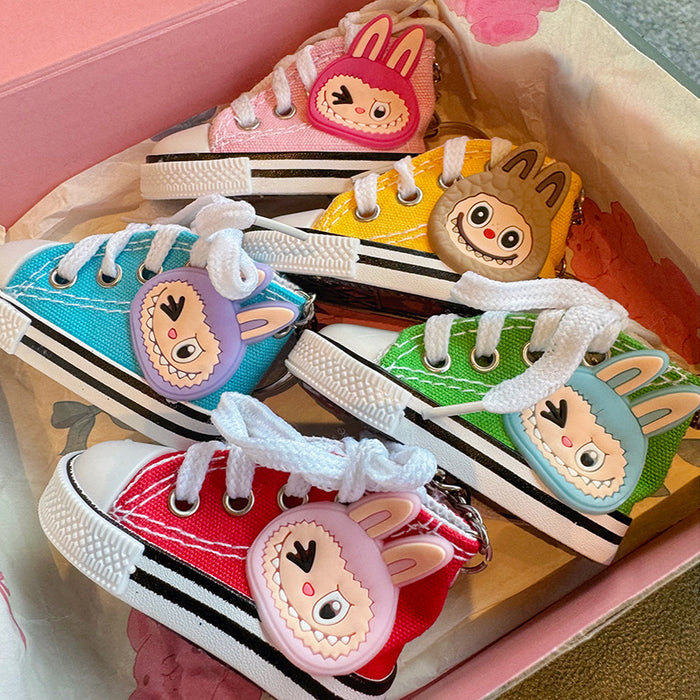 Wholesale Canvas Shoes Key Chain Small Shoes Pendant Cute Backpack Pendant Mini Hanging Bag Hanging Accessories