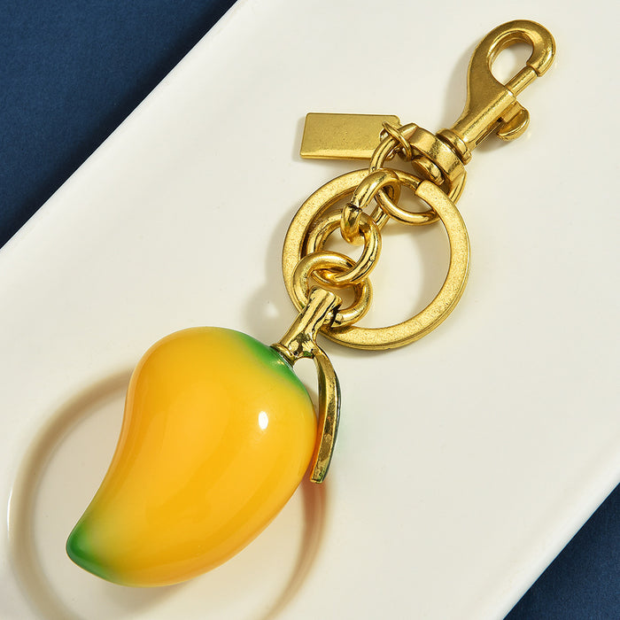 Wholesale Mango keychain fruit pendant bag pendant creative keychain