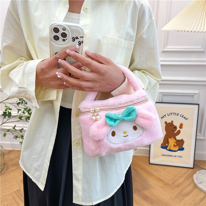 Wholesale Plush Cartoon Cosmetic Bag Travel Makeup Pouch for Students