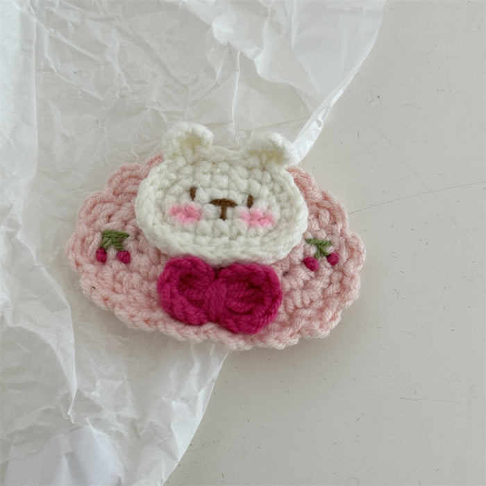 Wholesale Crochet Handmade Embroidered Cute Hair Clips
