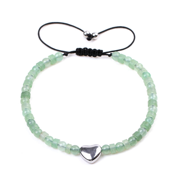 Wholesale Versatile stainless steel turquoise woven bracelet