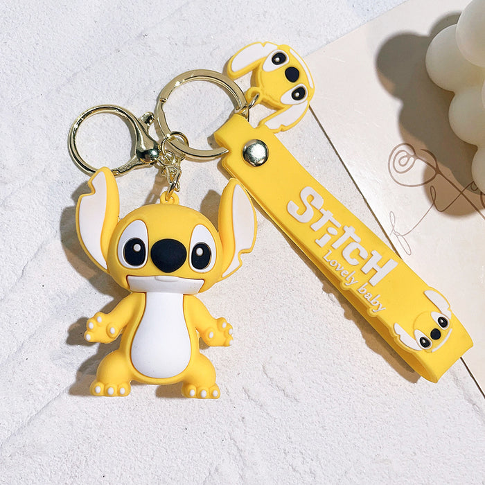 Wholesale  Cute Doll Silicone Keychain Bag Car Keychain  Cute Keychain